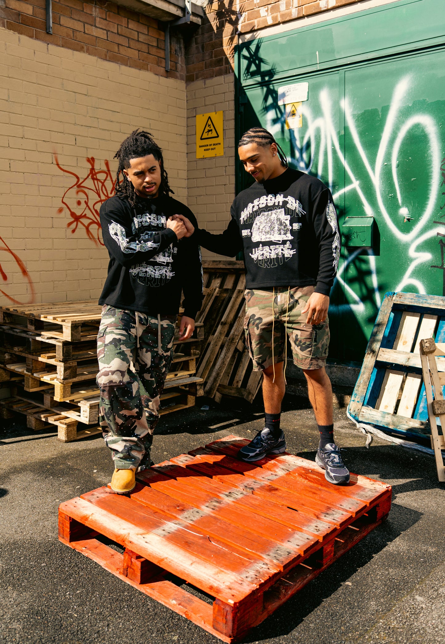 Black Maison De Verité Waffle Long Sleeve