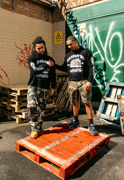 Black Maison De Verité Waffle Long Sleeve