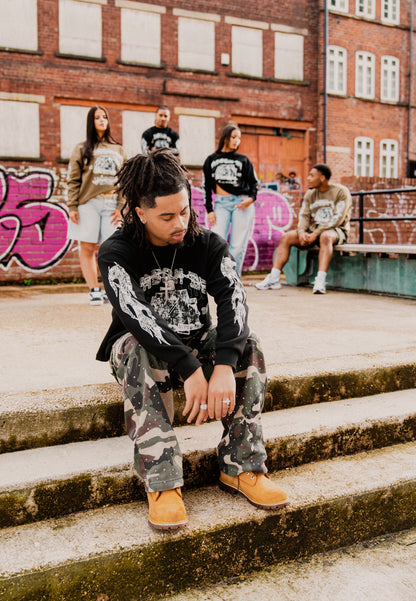 Black Maison De Verité Waffle Long Sleeve
