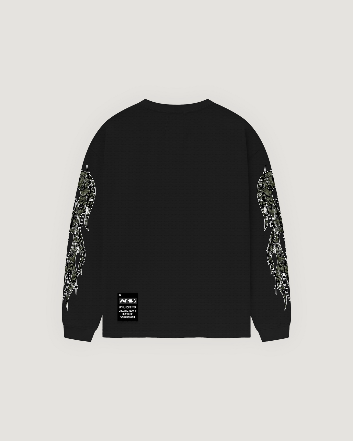 Black Maison De Verité Waffle Long Sleeve