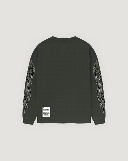 Green Maison De Verité Waffle Long Sleeve