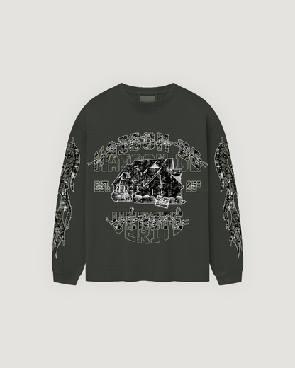 Green Maison De Verité Waffle Long Sleeve