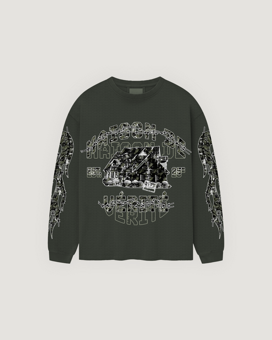 Green Maison De Verité Waffle Long Sleeve
