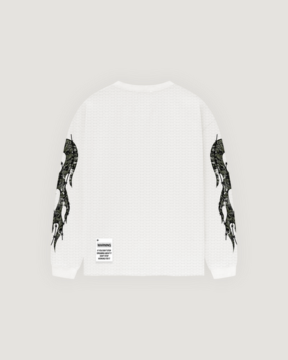 White Maison De Verité Waffle Long Sleeve